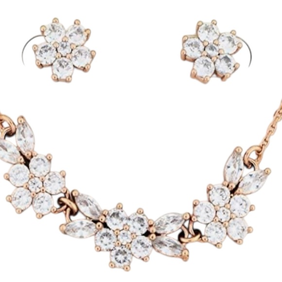 Kate Spade New York Gleaming Gardenia Cluster Studs and Pendant Set BNIB - Picture 2 of 11